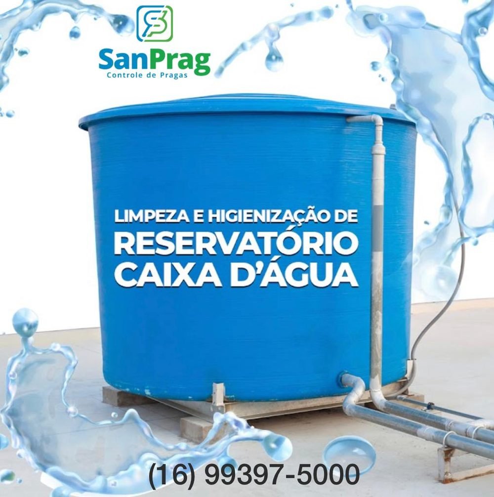 Limpeza e higienização de caixa d'água pela SanPrag